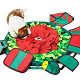 SNiFFiz SmellyMatty Snuffle Mat for Dogs – Interactive Food IQ Toy Package (Large Nosework Blanket + 5 Treat Puzzle) – Mind Stimulating Games with Stress Relief for Boredom