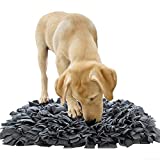 YINXUE Pet Snuffle Mat Durable Washable Dog Slow Feeding Mat (22" x 16") Anti Slip Puzzle Blanket for Distracting Smell Training Foraging, Grey